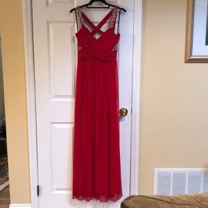Red Sequin Formal Dress